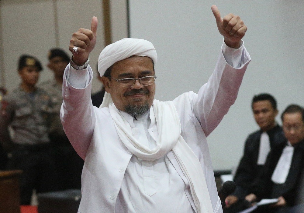 Pimpinan Front Pembela Islam Rizieq Shihab. Foto: MI/Ramdani