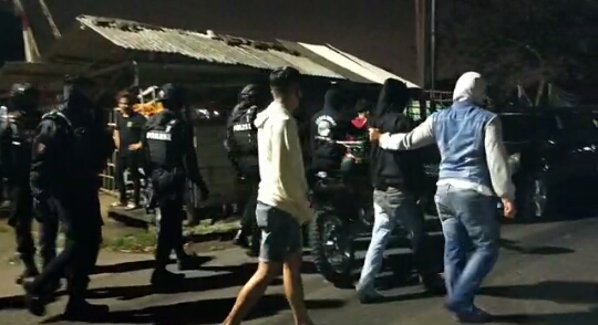 Polisi tangkap tiga orang anggota geng motor yang melakukan penyerangan terhadap warga di Kota Tasikmalaya, 16 Agustus 2020. MI/Kristiadi