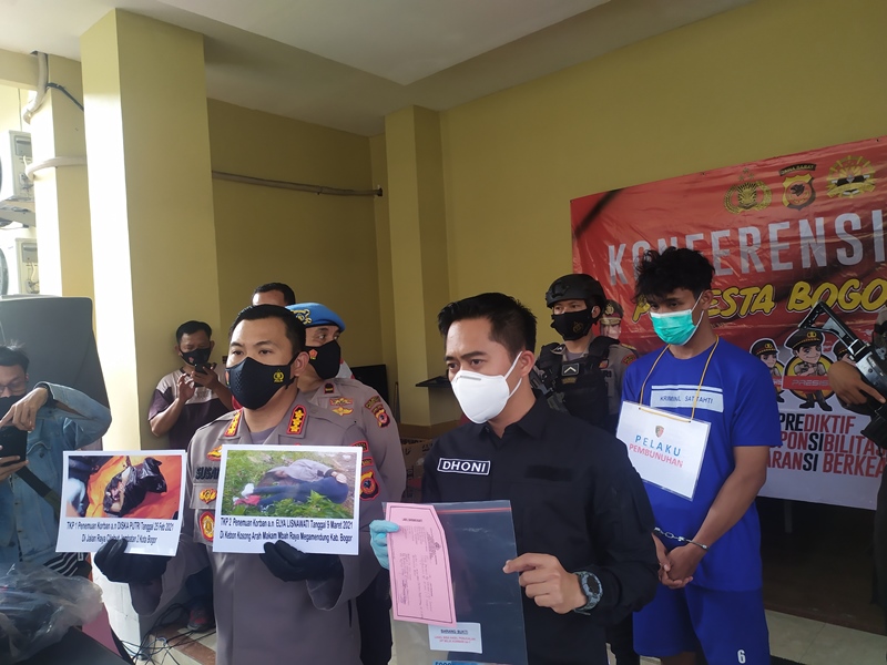 Pelaku pembunuhan dua wanita di Bogor diringkus jajaran Polresta Bogor Kota. Medcom/Rizky