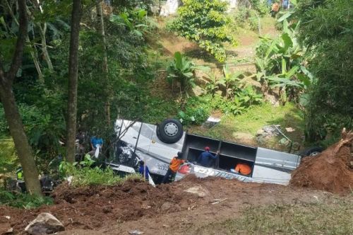 Polisi Duga Kecelakaan Maut Bus di Sumedang Akibat Rem Blong