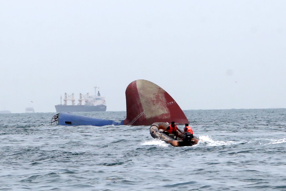 Ilustrasi Kecelakaan Laut. Antara Foto/M N Kanwa