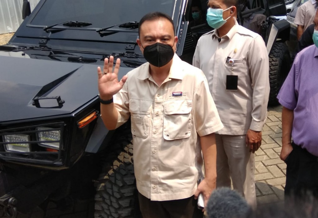 Wakil Ketua DPR Sufmi Dasco Ahmad di RSPAD Gatot Soebroto/Medcom.id/Fachri