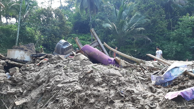 Banjir Bandang di Kampung Kedaung, Desa Rengasjajar, Kecamatan Cigudeg, Kabupaten Bogor, Jawa Barat. Medcom.id/Rizky Dewantara