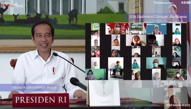 Janji Jokowi ke Siswa Bakal Buka Sekolah Jika Covid-19 Menurun