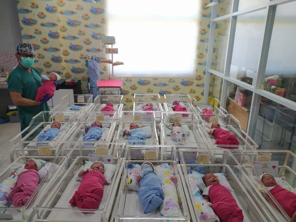  Sebanyak 17 bayi lahir di Rumah Sakit Ibu dan Anak (RSIA) Cahaya Bunda Kota Cirebon, Jawa Barat, Selasa, 17 Agustus 2021. (Istimewa)