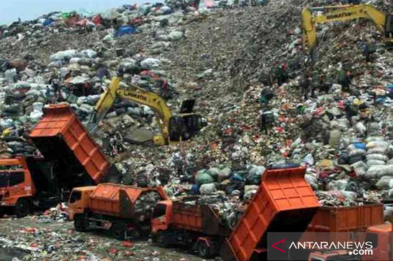 Tempat Pengolahan Sampah Terpadu Bantargebang Kota Bekasi, Jawa Barat. (ANTARA/Pradita Kurniawan Syah).