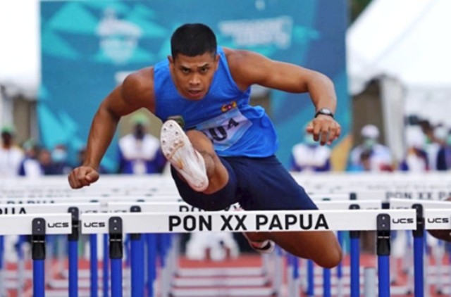 Atlet Ini Pecahkan Rekor Nasional Lari Gawang 110 Meter di PON Papua