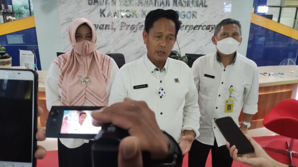 Kepala BPN Kota Bogor, Rahmat, di Bogor, Kamis, 10 Maret 2022. Dokumentasi/ istimewa