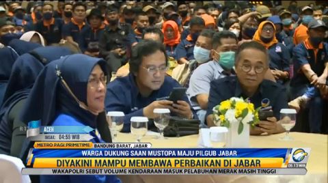 Masyarakat Bandung dukung Saan Mustopa maju Pilgub Jabar. Foto: Dok/Metro TV
