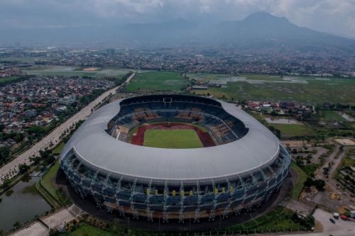 Foto Stadion GBLA Kota Bandung. Antara/Raisan Al Farisi