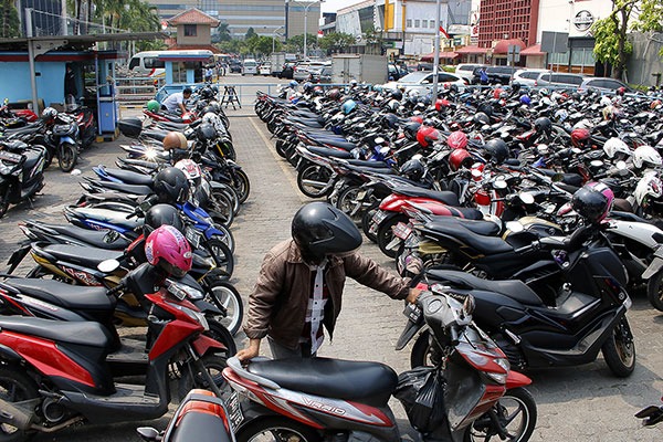 Lahan parkir. Foto: Media Indonesia
