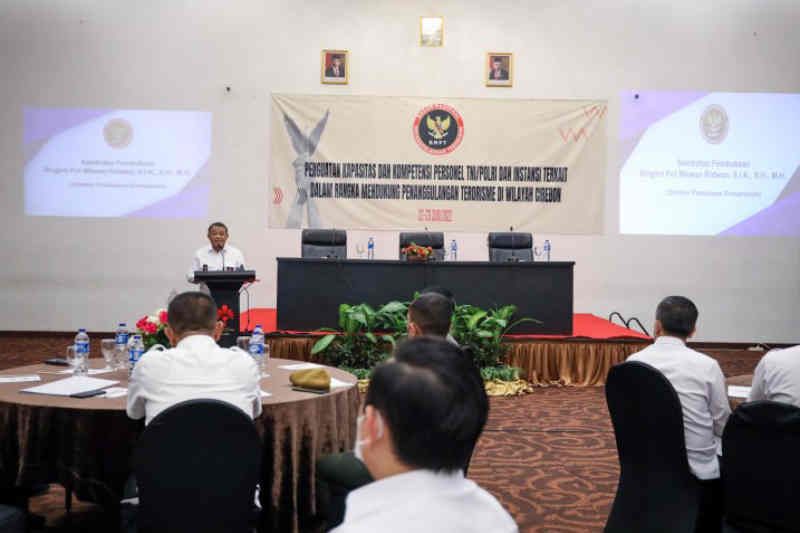 Direktur Pembinaan Kemampuan Badan Nasional Penanggulangan Terorisme (BNPT) Brigjen Pol. Wawan Ridwan. Foto: Antara/HO-Humas Pemkot Cirebon juga mempunyai tugas pengawasan terhadap APBDes dan Perdes.