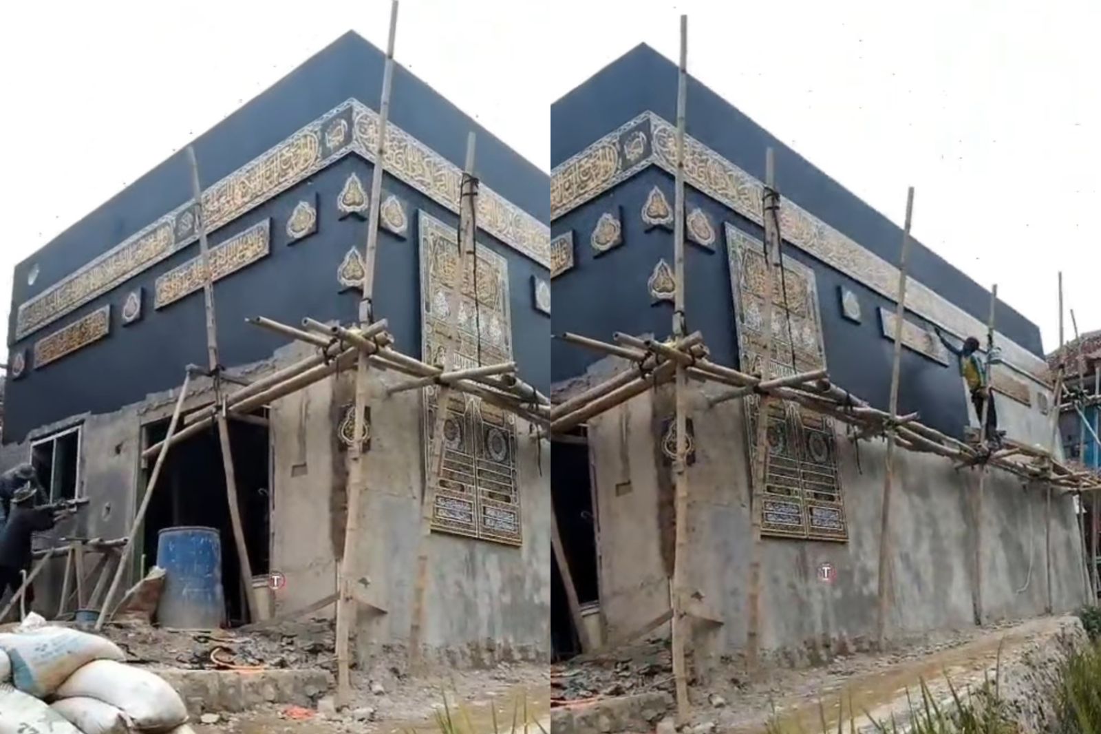 Bikin Takjub, Warga Bandung Bangun Masjid Mirip Ka'bah