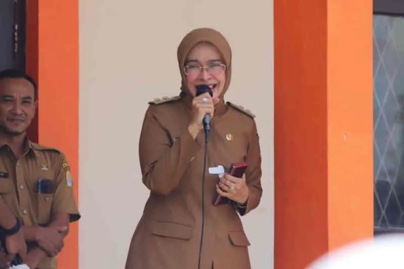 Wakil Bupati Cirebon, Jawa Barat Wahyu Tjiptaningsih di Cirebon, Jawa Barat. ANTARA/HO-Humas Pemkab Cirebon