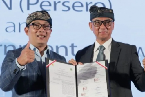  Pemerintah Provinsi Jawa Barat (Pemprov Jabar) melakukan kesepakatan bersama dengan PT Perusahaan Listrik Negara (PLN) tentang Penyediaan Tenaga Listrik dari Tempat Pengolahan dan Pemrosesan Akhir Sampah Regional Legok Nangka, di Kabupaten Badung, Bali, 