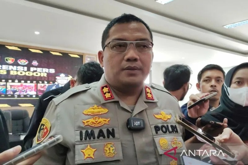 Kapolres Bogor, AKBP Iman Imanuddin di Cibinong, Kabupaten Bogor, Jawa Barat. ANTARA/M Fikri Setiawan.