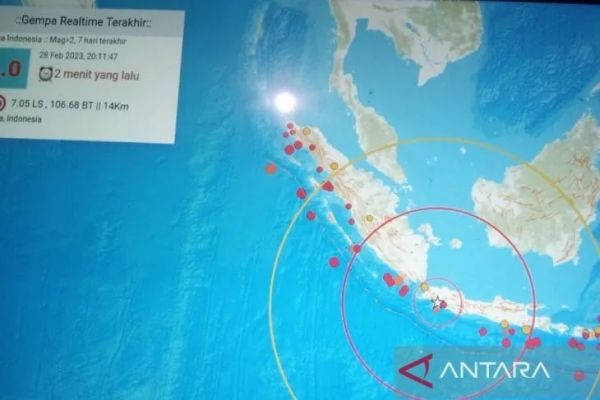 Gempa Bumi Dangkal M 4,0 Guncang Sukabumi