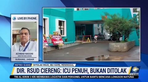 Direktur RSUD Ciereng Subang Achmad Nasuhi. (Foto: Dok/Screenshot Metro TV)