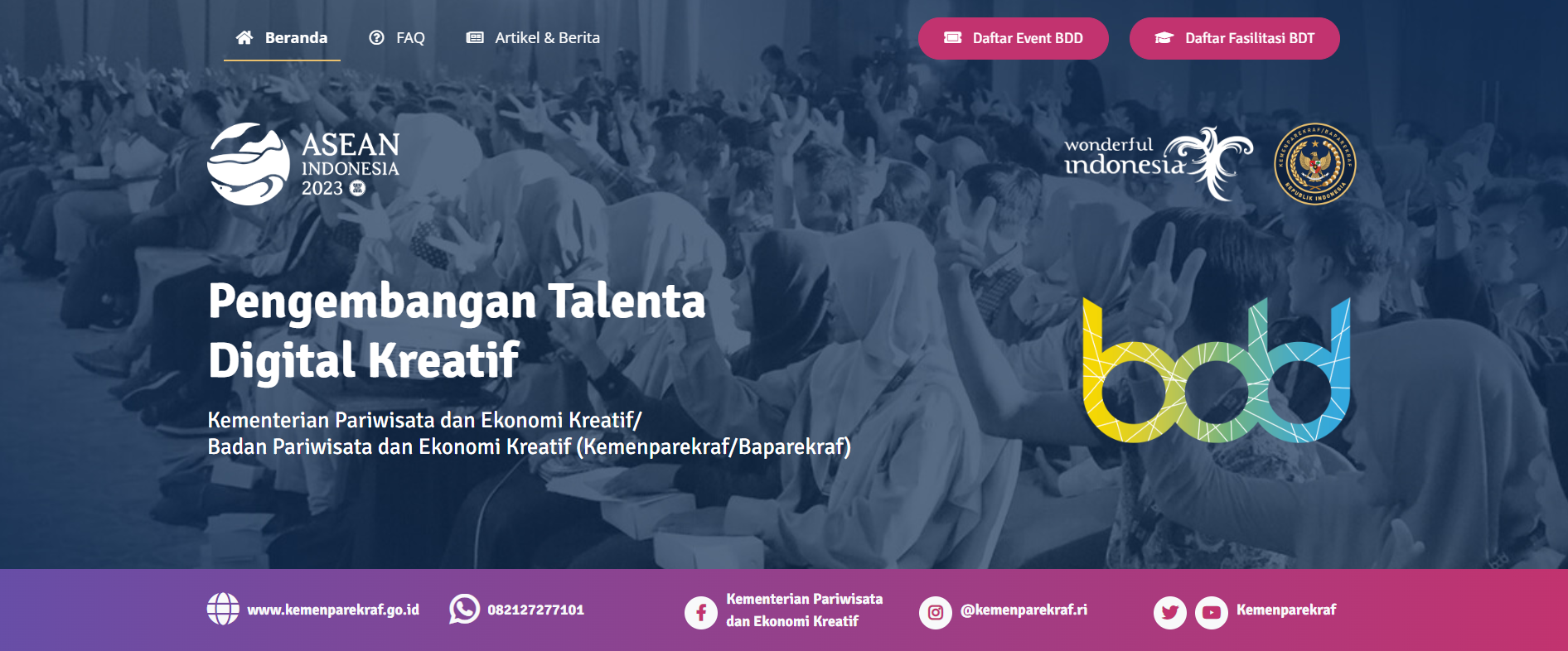 Pengembangan Talenta Digital Kreatif. Foto: laman resmi kemenparekraf