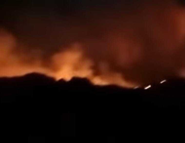 Gunung Sampah TPA Sarimukti Bandung Barat Kebakaran