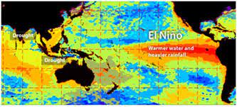 Gambar pantauan efek El Nino. BMKG NNTB