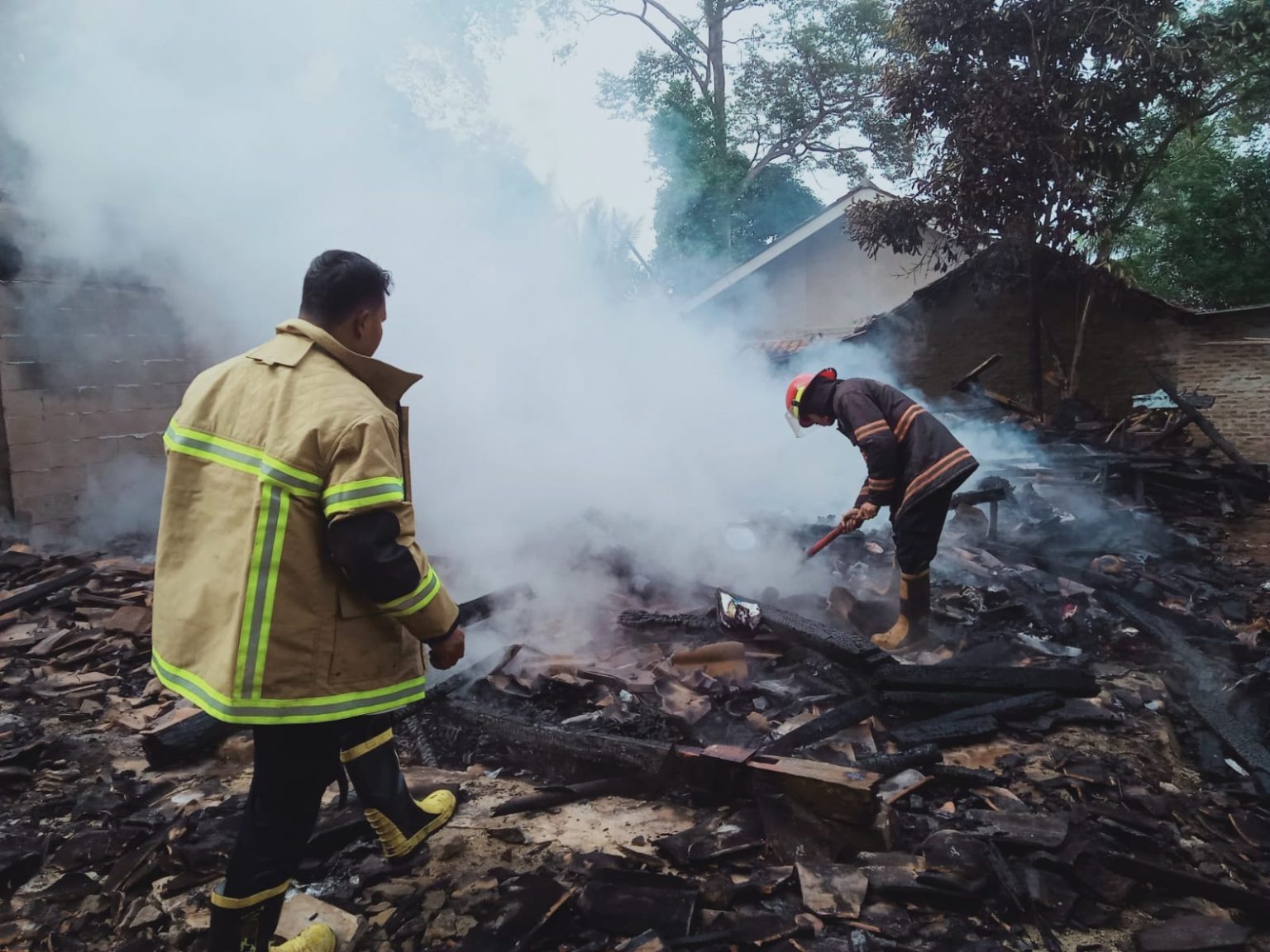 Gegara Tungku, Rumah Warga di Pandeglang Hangus Terbakar