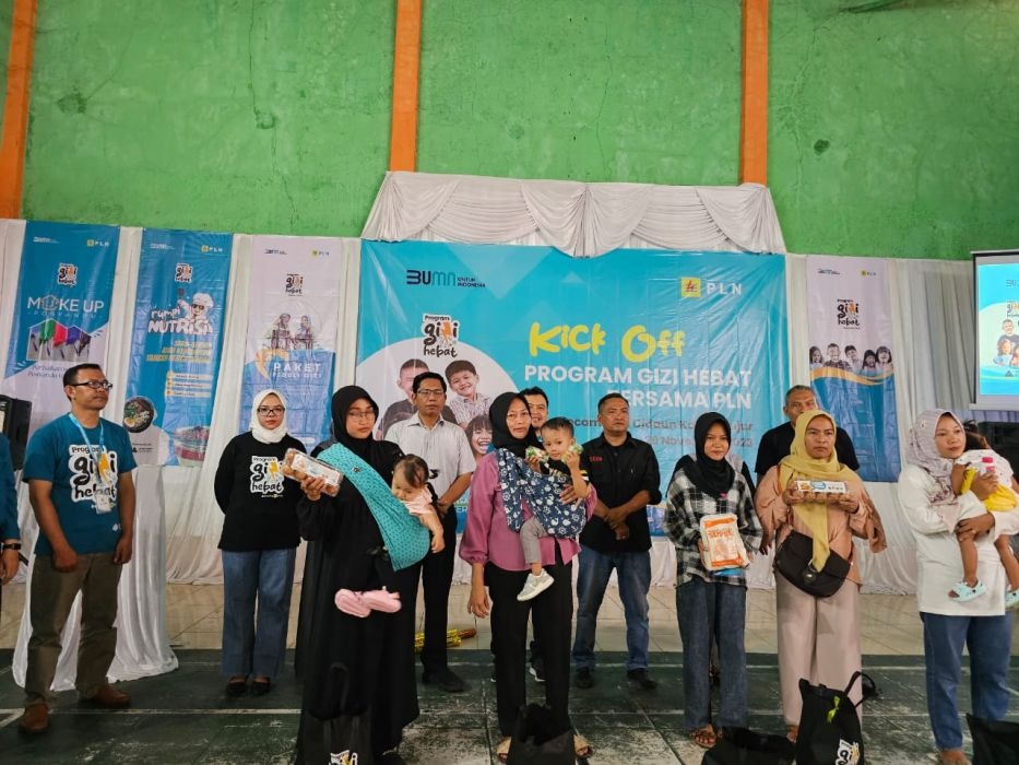  Peluncuran Program Gizi Hebat di Cianjur. DOK/PLN JAWA BARAT/Media Indonesia